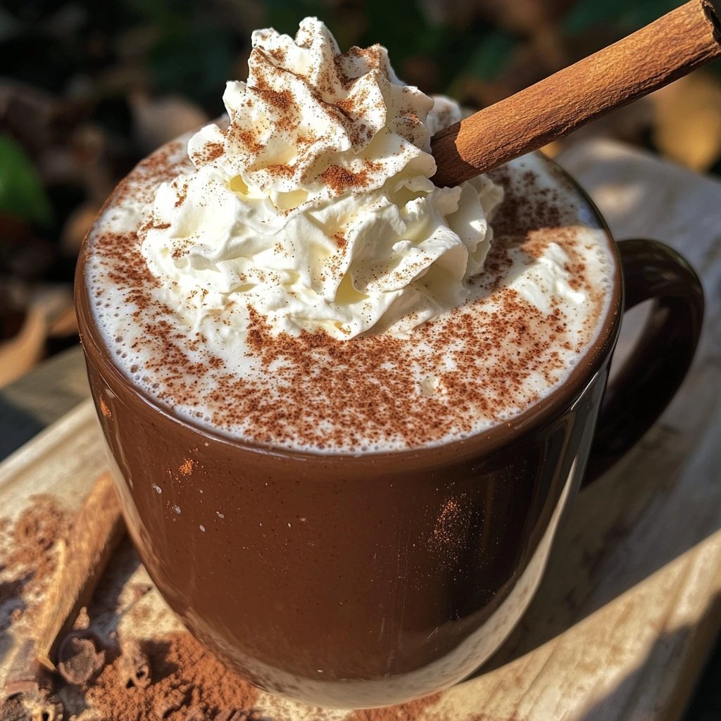 Spiced Hot Chocolate with Rum