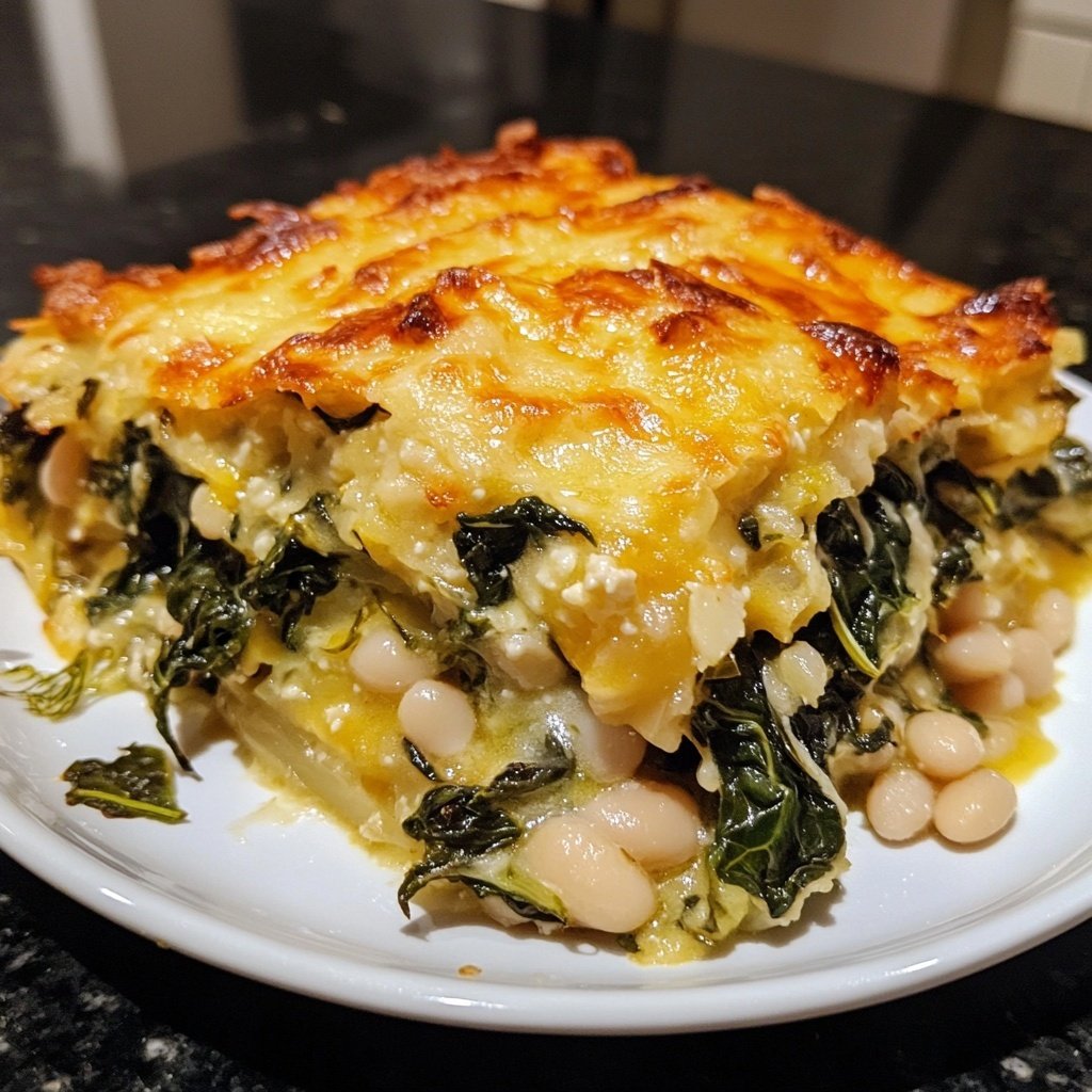 Swiss Chard, Fennel, and White Bean Gratin