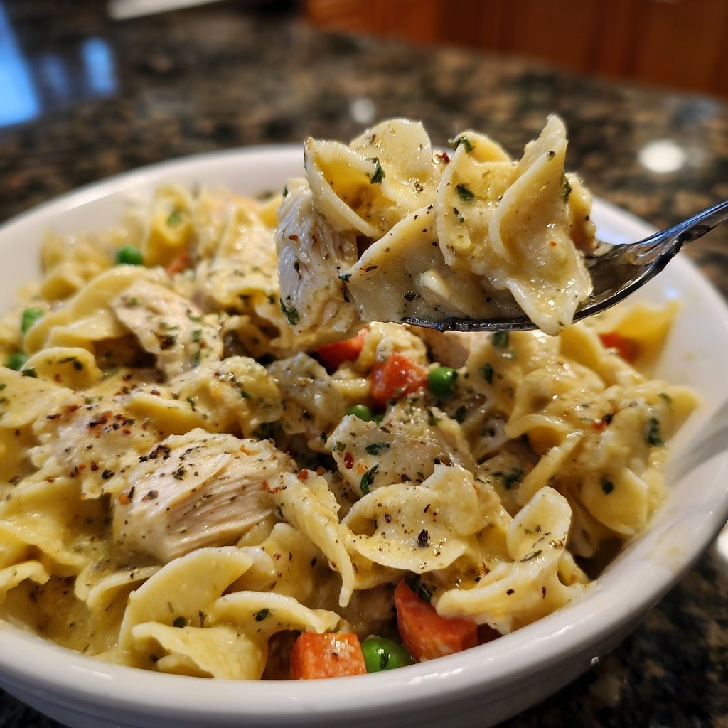 Slow Cooker Chicken and Noodles