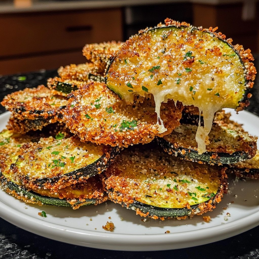 Crispy Air Fried Zucchini Keto