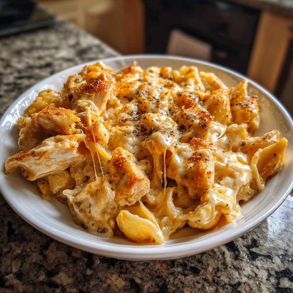 Cajun Cream Cheese Chicken Pasta Bake