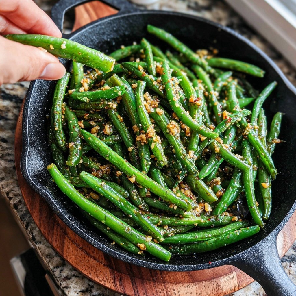 Zesty Garlic Green Beans