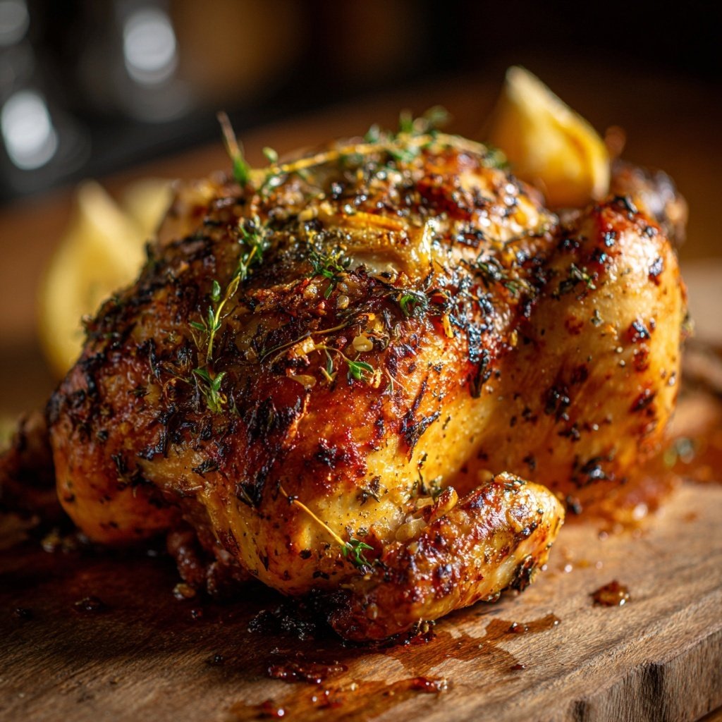 Lemon Garlic Roasted Chicken