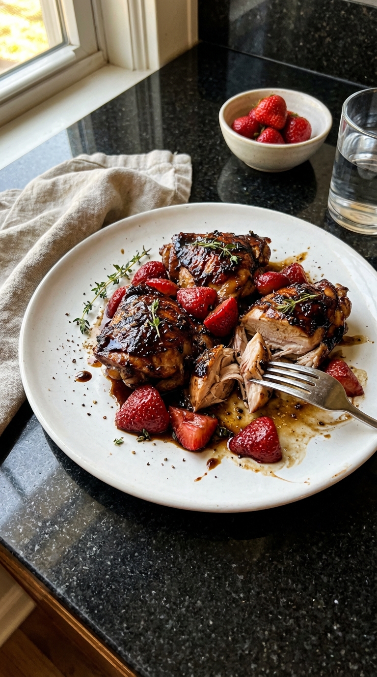 Savory Strawberry Balsamic Chicken