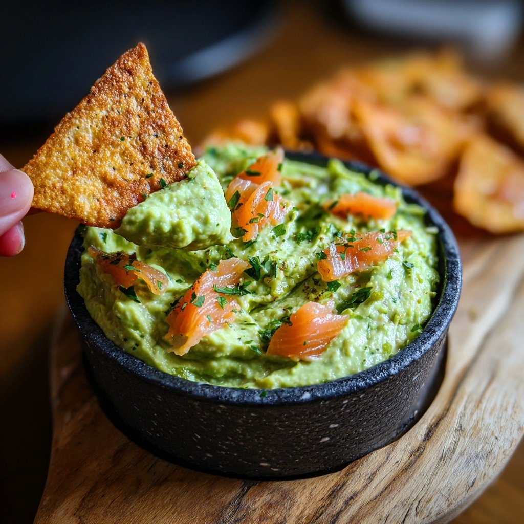 Creamy Avocado Salmon Dip