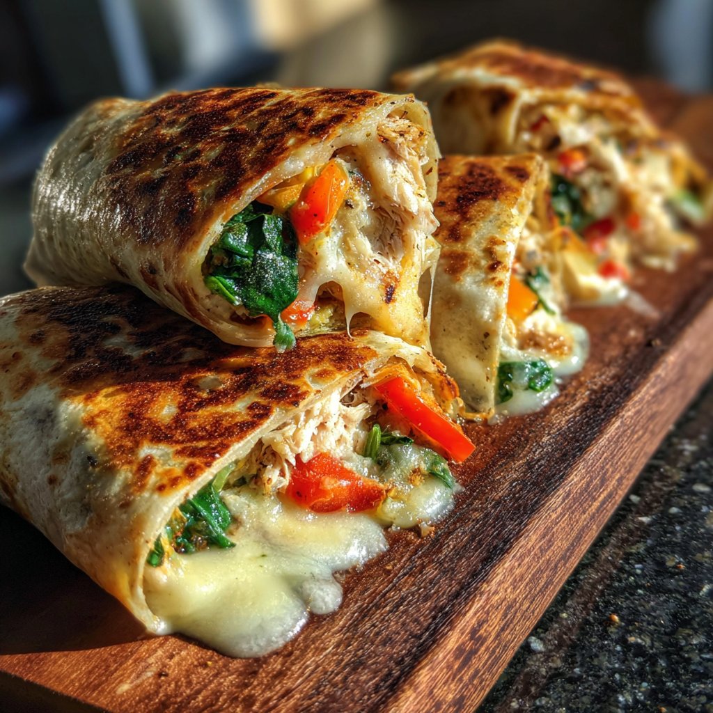 Veggie Packed Tuna Melt Wrap