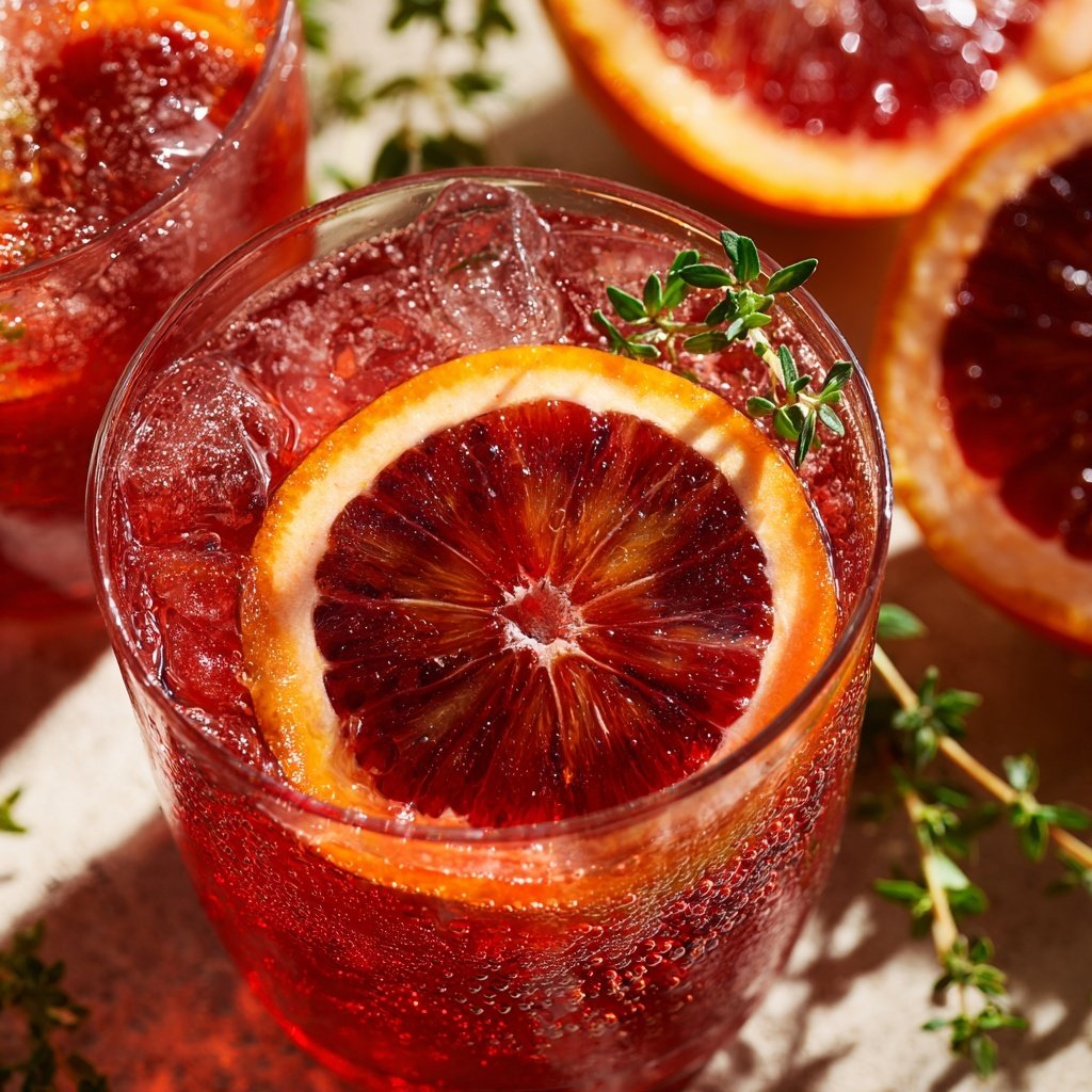 Blood Orange and Thyme Spritzer