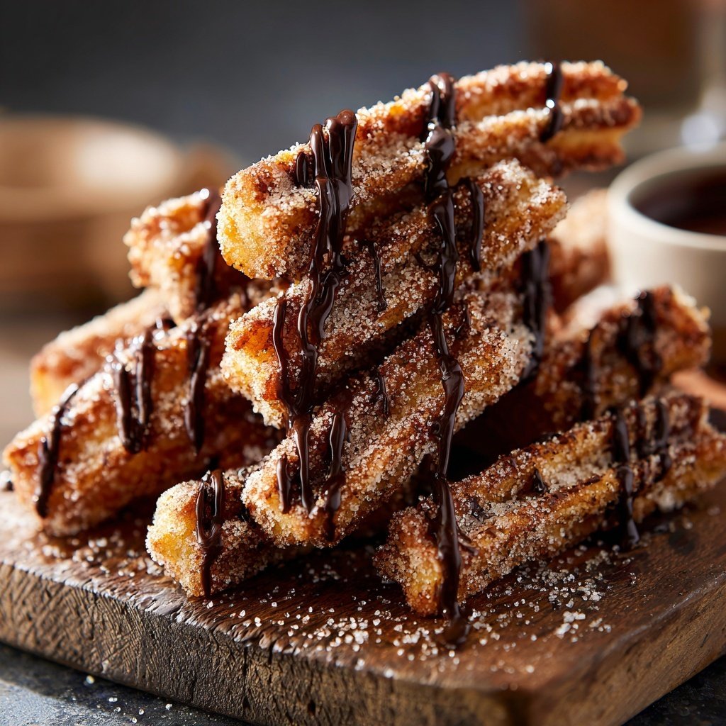 Christmas Tree Churros with Cinnamon