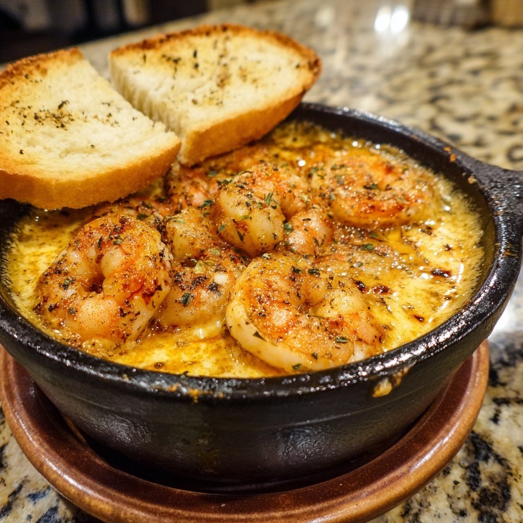 Sizzling Shrimp and Garlic Fondue