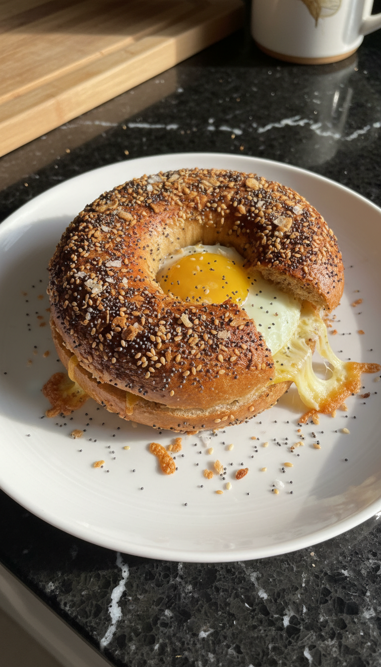 Savory High-Protein Everything Bagel
