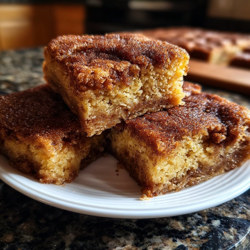 Zucchini Snickerdoodle Bars