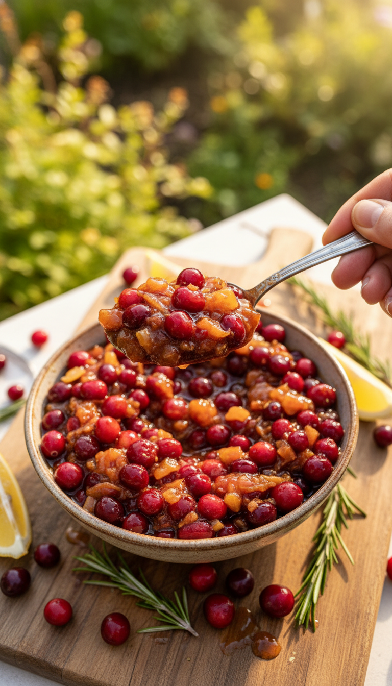 Limoncello Cranberry Sauce
