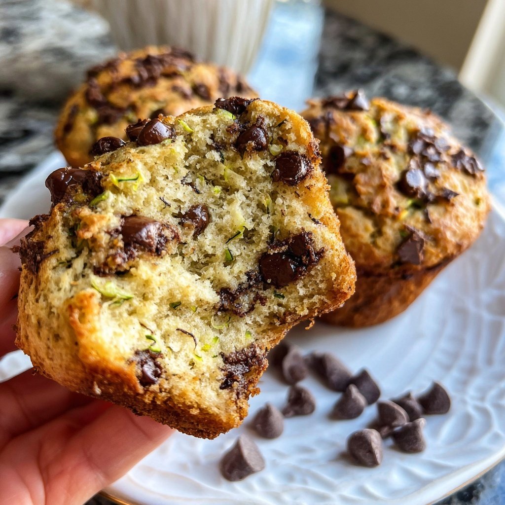 Zucchini Chocolate Chip Muffins