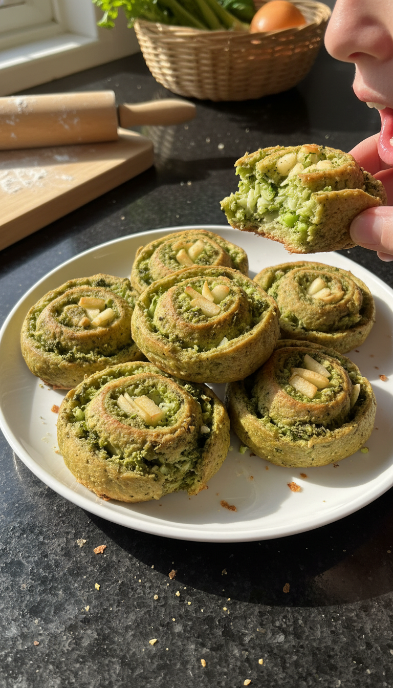 Broccoli and Apple Pinwheels