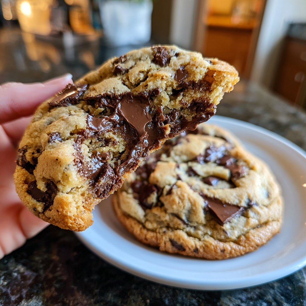 One-Bowl No-Chill Chocolate Chip Cookies​