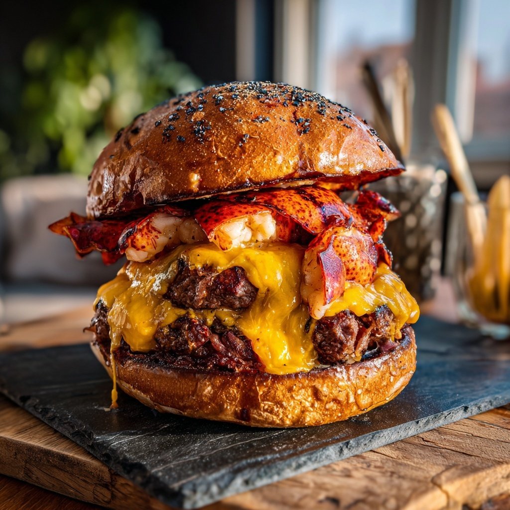 Delectable Surf and Turf Burgers